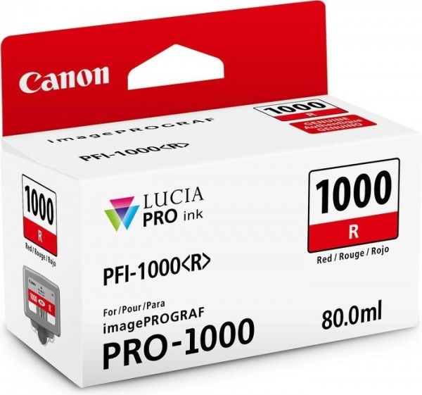 Canon PFI-1000R Rot 80ml Canon imagePROGRAF Pro-1000 Original 0554C001