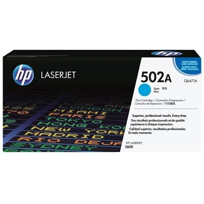 HP 502A Toner Cyan für HP Color LaserJet 3600 Q6471A