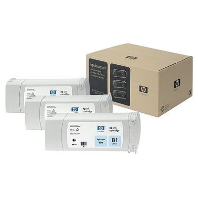 HP 81 Tintenpatrone cyan hell 3er Pack