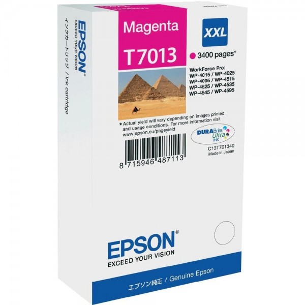 Epson Tintenpatrone T7013 Magenta XXL für WorkForce Pro WP-4525DNF WP-4595DNF WP-4525DNF