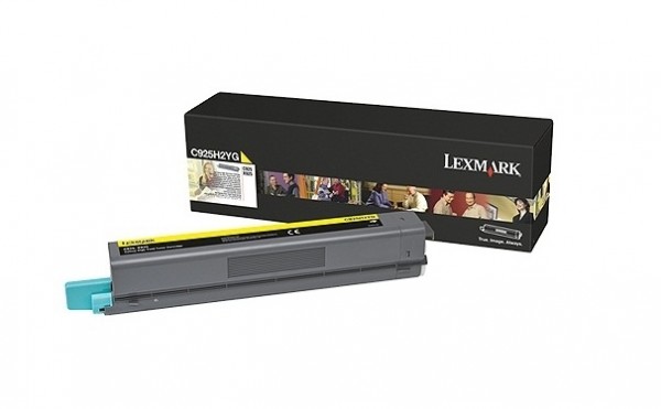 Lexmark C925H2YG Toner Yellow LCCP Tonerpatrone Lexmark C925de Lexmark C925dte