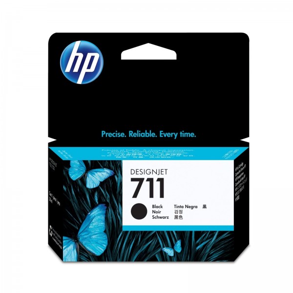 HP 711 Tinte Black CZ129A Standardkapazität HP DesignJet T120 HP ePrinter T520