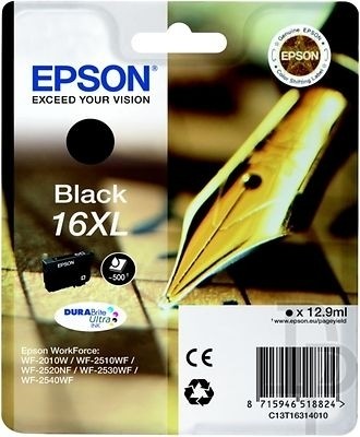 Epson Tintenpatrone 16XL Black WF-2010W WF-2510WF WF-2520NF WF-2530WF WF-2540WF 2630WF 2650WF 2750