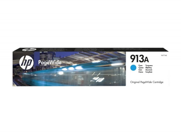 HP 913A Cyan original PageWide cartridge Pro 452dw 477dw F6T77AE