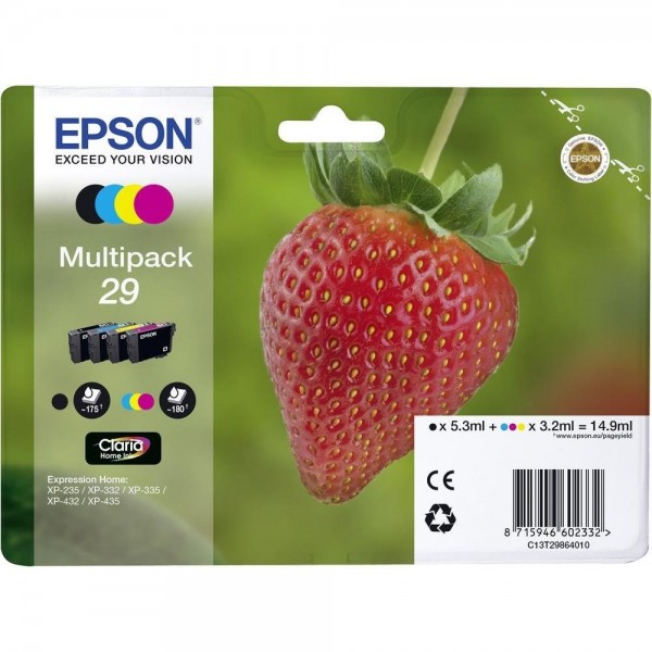 Epson Tinte Erdbeere 29 Claria Home Multipack 29 - 4er-Pack