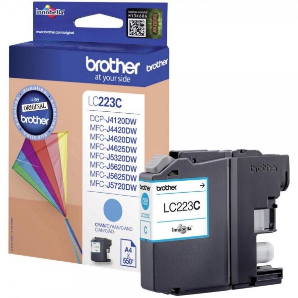 Brother LC-223C Tinte Cyan Original MFC-J4620DW J4625DW J5620DW MFC-J5720DW