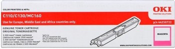 OKI Toner Magenta HC für C110 C130 MC160 2.500 Seiten 44250722