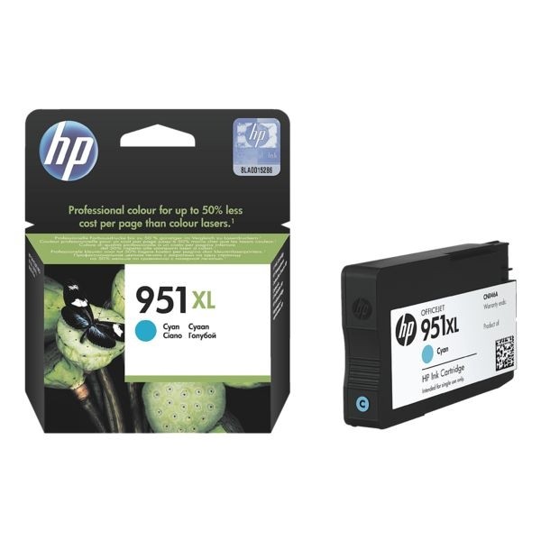 HP 951XL Tinte Cyan HP Pro8100 Pro8600 Serie HP Officejet Pro 251dw 276dw CN046AE