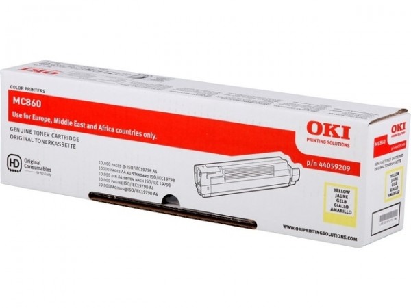 OKI Toner Yellow für MC860 MC860DN MC860CDXN 44059209