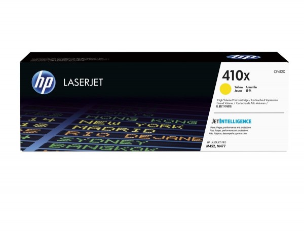 HP 410X Original Toner Yellow CF412X HP Color LaserJet Pro M452dn MFP M377dw M477fdn