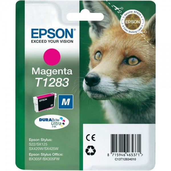 Epson Tinte Fuchs Magenta T1283 für SX125 SX420W BX305F