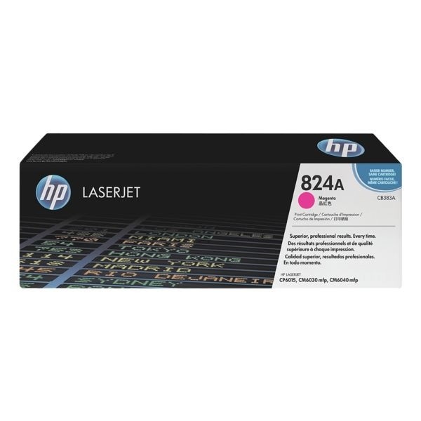 HP 824A Toner magenta HP Color LaserJet CP6015 HP CM6030 CM6040 CM4049 CB383A