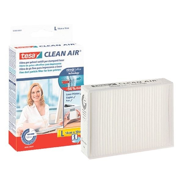 Tesa Feinstaub Filter Größe L 14 x 10cm Clean Air Filtert bis zu 94% aller Feinstaubpartikel