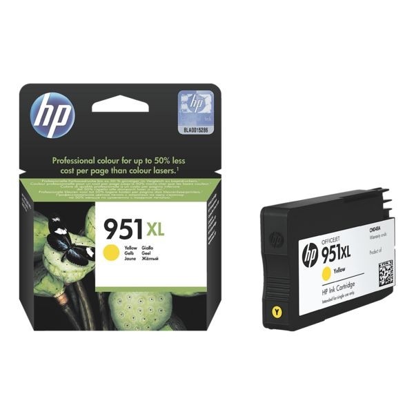 HP 951XL Tinte Yellow HP Pro8100 Pro8600 Serie HP Officejet Pro 251dw 276dw CN048AE