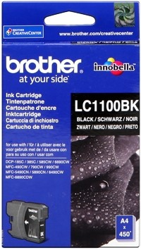 Brother Tintenpatrone Black LC1100BK DCP-185 DCP-383 MFC-490 MFC5890 6490 6690 6890 MFC-790 795