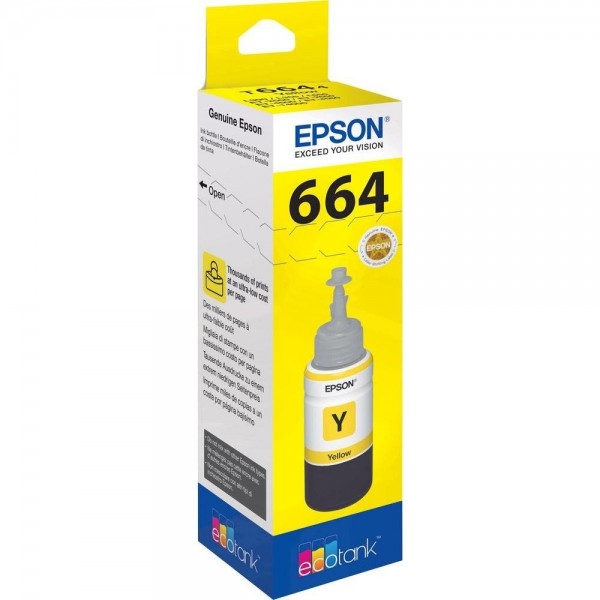 Epson Tinte T6644 yellow 70 ml für EcoTank ET-14000 ET-16500 ET-2500 ET-2550 ET-2600 ET-2650