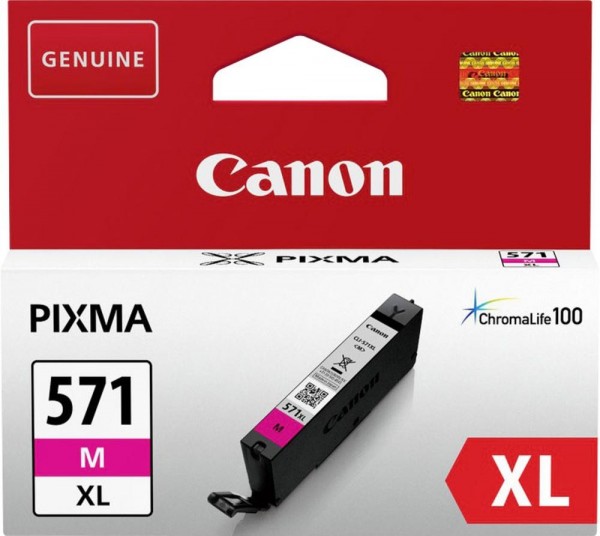 Canon CLI-571XL Magenta ChromaLife100 Tinte MG5751 MG6853 MG7751 0333C001