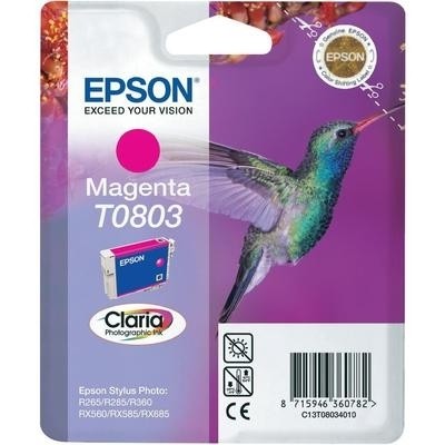 Epson Tintenpatrone T0803 Magenta für Stylus Photo R265 R285 R360 RX560