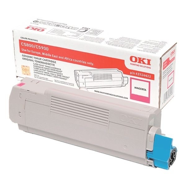 OKI 43324422 Toner Magenta C5800dn C5900dn C5550MFP Original