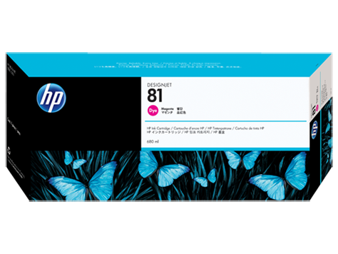HP 81 Tinte Magenta für HP DesignJet 5000 Serie