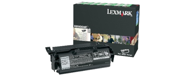 Lexmark X654X04E Toner Black X654 X656 X658 Black Rückgabe-Druckkassette 36.000 Seiten