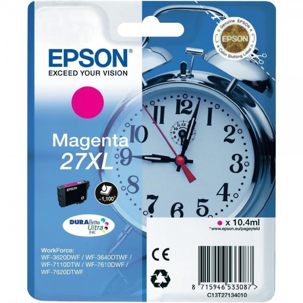 Epson T2713XL Tintenpatrone 27XL Magenta für WorkForce WF-3620DWF WF-3640DTWF