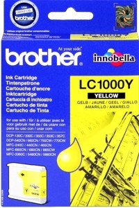 Brother Tintenpatrone Yellow LC1000Y