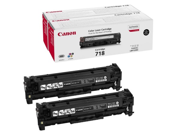 Canon 718B Toner Black 2662B005 LBP 7200 MF8350 Doppelpack