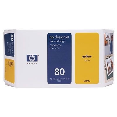 HP 80 Tinte Yellow C4873A für HP DesignJet 1050C 1055CM