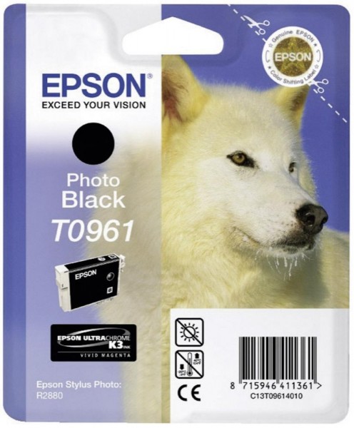 Epson Tintenpatrone T0961 Black für Stylus Photo R2880