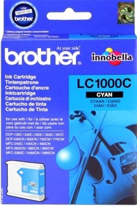 Brother Tintenpatrone Cyan LC1000C