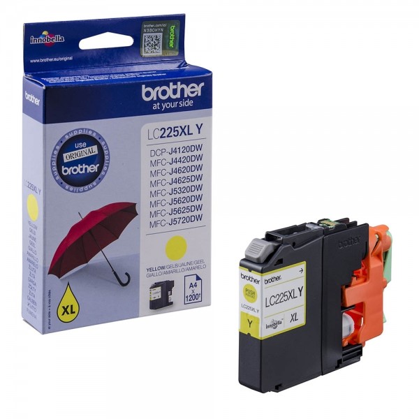 Brother LC-225XLY Tinte Yellow HIGH CAPACITY J4420DW J4620DW J5620DW