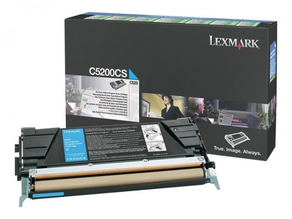 Lexmark C5200CS Original Toner Cyan C520dn C530dn Tonerkassette