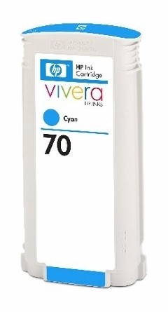 HP 70 Tinte Cyan HP 70 Tinte Cyan HP DesignJet Z2100 Z3100 Z3200 Z5200 HP Vivera Tinte C9453A HP Viv