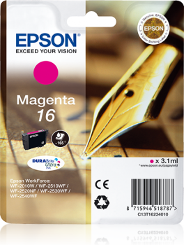 Epson Tintenpatrone 16 Magenta WF-2010W WF-2510WF WF-2520NF WF-2530WF WF-2540WF 2630WF 2650WF 2750WF