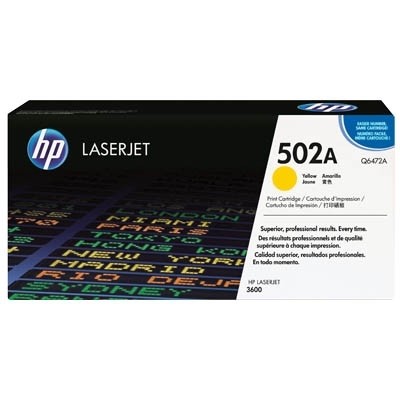 HP 502A Toner Yellow für HP Color LaserJet 3600 Q6472A