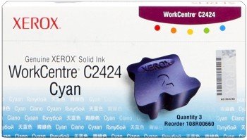 Xerox Solid Ink cyan fürWorkcentre C2424 (3er Pack)