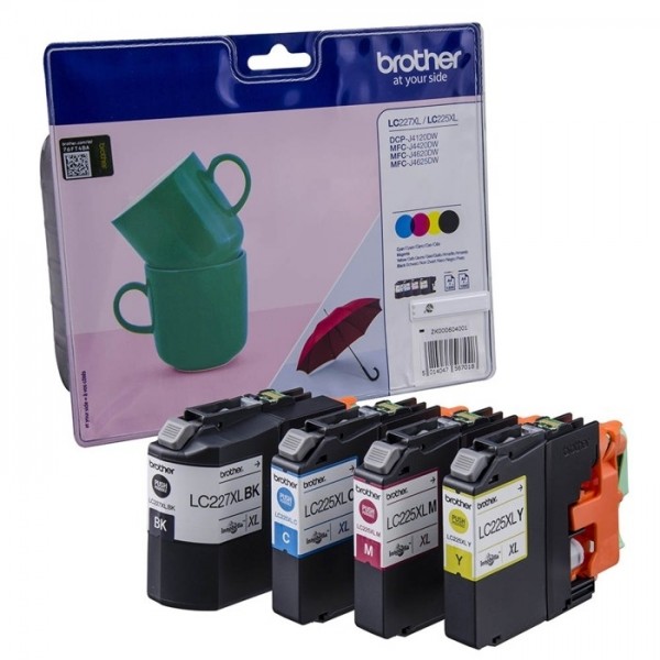 Brother LC227XLVALBPDR Value Pack Tinte C M Y K HIGH CAPACITY J4420DW J4620DW J4625DW